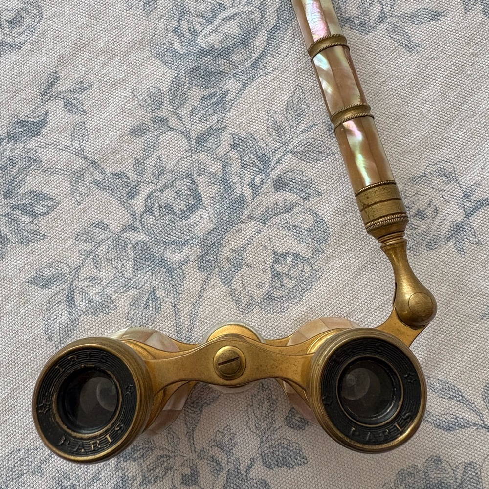 Antique Iris Gold and Pearl Opera Glasses